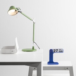 Lampa Stołowa Artemide, Tolomeo Micro, zielony, gabinet pracownia,