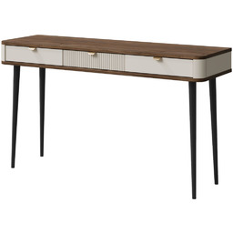 Konsola biurko z szufladami 130 cm Marly kaszmir/orzech