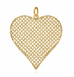 Zawieszka złota serce w pudełku z grawerem