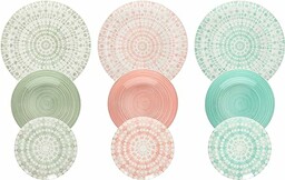 Tognana Gipsy Soft, serwis talerzy dla 6 osób,