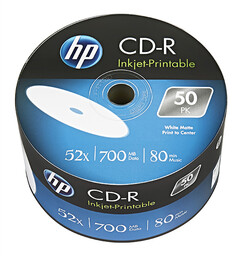 Płyty CD-R HP 700MB Spindle 50szt. CRE00070WIP-3 -