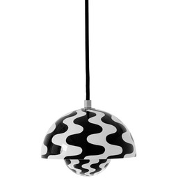 &Tradition - Żyrandol Flowerpot VP10 Ø16cm, czarno-biały
