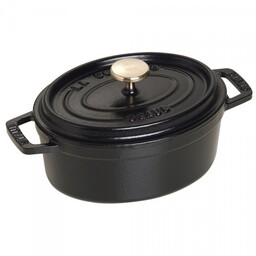 Staub Garnek żeliwny Owalny 600 Ml, Czarny La