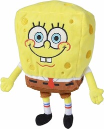 Simba- Pluszowy SpongeBob 20cm, Miękki i przyjemny materiał,