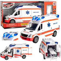 Auto Karetka Pogotowia Ambulans Van bus Napęd Dźwięki