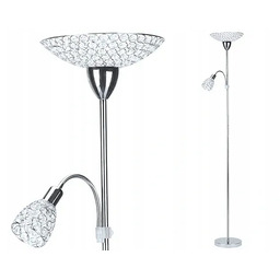 Lampa podłogowa Sonata 2 chrom kryształki