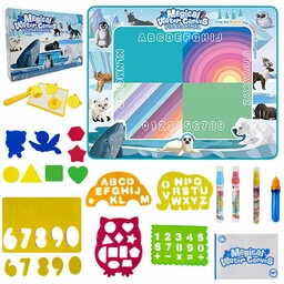 Mata Wodna Zwierzęta Polarne Zestaw Z Wałeczkiem Stempelkami