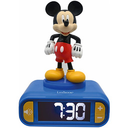 Lexibook Budzik z nocnym podświetleniem 3D Myszka Miki