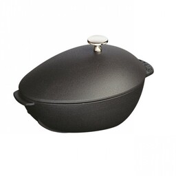 Staub Garnek żeliwny Owalny Małż 2l Czarny Special
