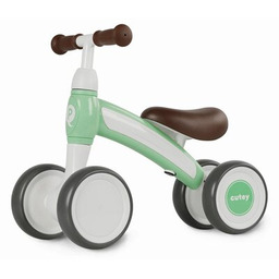 QPLAY Rowerek biegowy Cutey Retro Zielony Kask 30%