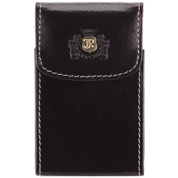 Etui na wizytówki ze skóry pionowe