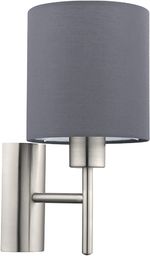EGLO Kinkiet PASTERI, 1-ogniskowa lampa tekstylna, materiał: stal,