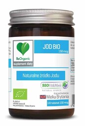 BE ORGANIC Jod Bio 100 Tabletek (150 Mcg)
