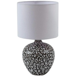 Lampa Stołowe Lindby, Thalassia, szary, salon, ceramika, dworkowy