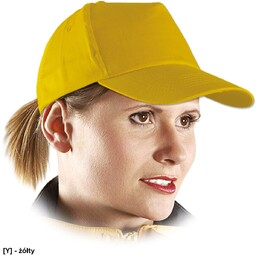 CZ - Czapka z daszkiem - żółty 57-61