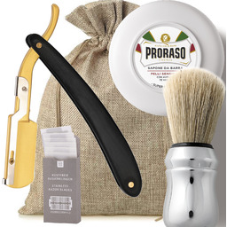 Zestaw prezentowy do golenia brzytwą dla początkujących -