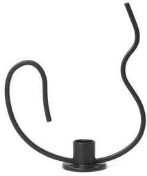 Ferm Living - Valse Świecznik Low Black