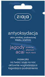 ZIAJA Jagody Acai maseczka na twarz i szyję