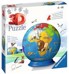 RAVENSBURGER Puzzle 3D Kula: Dziecinny globus 11840 (72