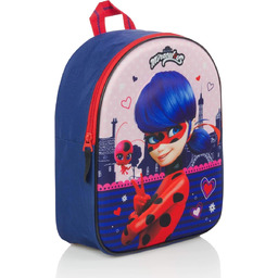 Plecak dziecięcy Miraculous Ladybug czerwono-niebieski dla fana bajki
