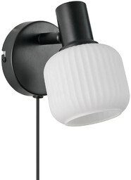 Nordlux Regulowana lampa ścienna Milford 2412631003 szklana czarny