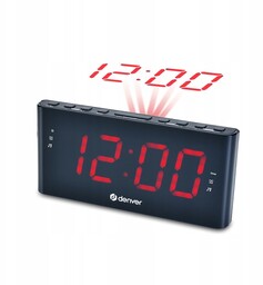 Radiobudzik Denver CPR-710 z projektorem czasu na suficie