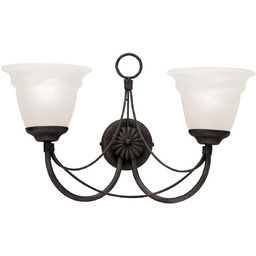 Elstead Lighting Kinkiet naścienny Carisbrooke CB2-BLACK Elstead szklany