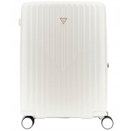 GUESS WALIZKA ŚREDNIA BIAŁA Z WZOREM LOGO