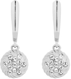Srebrne kolczyki z zawieszkami SWAROVSKI  CRYSTAL