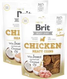 Monety Brit Meaty Jerky Chicken Meaty - 2x80g
