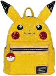 Loungefly Pokemon Pikachu - Mini plecak z cekinami