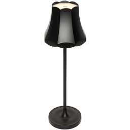 Retro Lampa stołowa czarna ładowalna IP44 - Granny