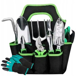 Zestaw 6 Szt Narzędzia Ogrodowe Torba Rękawice Łopatka