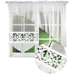 Firany Gotowe Panel Ażur Firana Woal Panele Skos