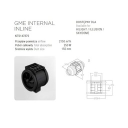 Silnik ELICA zdalny wewnętrzny REMOTE INTERNAL MOTOR