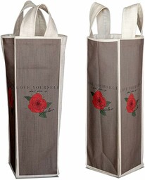 Bonamaison Bawełniana torba na wino z nadrukiem cyfrowym,