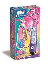 Clementoni Idea - Stwórz swoje rozświetlacze: Trendy Animals,