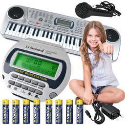 Pianinko Elektroniczne dla Dzieci z Mikrofonem + 8x