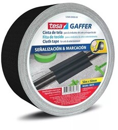 Tesa 53949 Matt Gaffer Tape, czarna matowa taśma