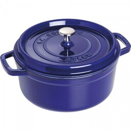 Staub Garnek żeliwny Okrągły 3.8l Niebieski La Cocotte