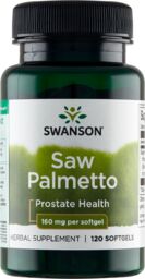 Swanson Saw Palmetto 160 mg, palma sabałowa, 120