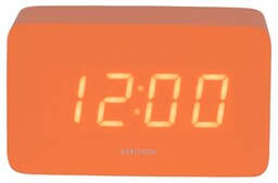 Karlsson 5983OR designerski zegar LED z alarmempomarańczowy, 10