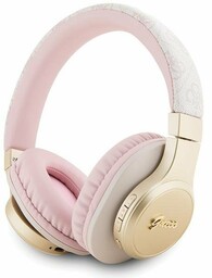 Guess słuchawki nauszne Bluetooth GUBH604GEMP różowy/pink 4G Script