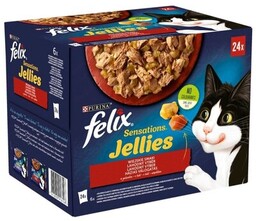 Felix Sensations Jellies Wiejskie Smaki W Galaretce 24x85g