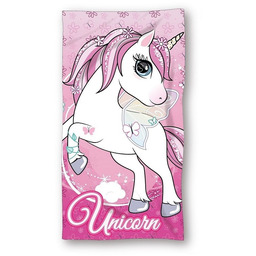 Ręcznik plażowy dziecięcy 70x140 Unicorn jednorożec