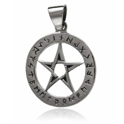 Wisiorek srebrny Pentagram symbol magiczny w0614