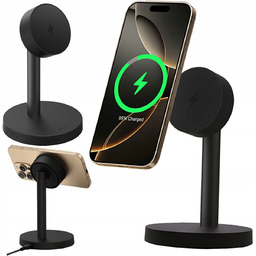 Aukey Ładowarka bezprzewodowa magnetyczna QI2.2 25W stojak