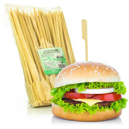 Fingerfood Golf patyczki do steków i burgerów drewniane