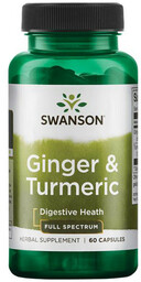 SWANSON Ginger&Turmeric 60caps
