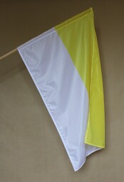 Flaga papieska żółto-biała 90 x 150 cm